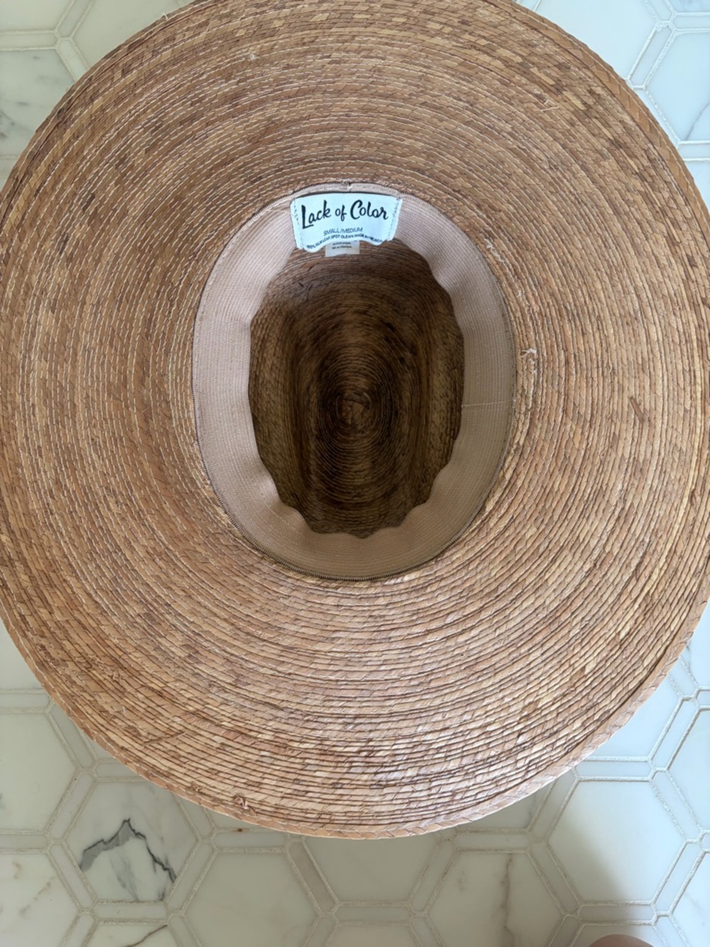 Lack Of Color Natural Straw Wide Brim Fedora - Picture 6 of 8